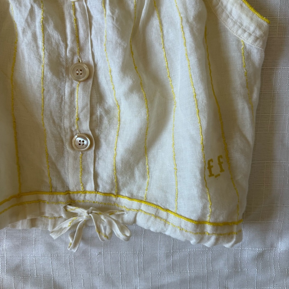Forte Forte striped linen crop top large - Picture 5 of 6